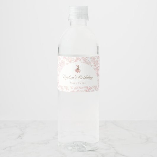 Some Bunny Verjaardag Waterfles Etiket (Voorkant)