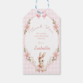 Some Bunny wordt één 1e verjaardag Cadeaulabel (Achterkant)