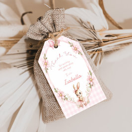Some Bunny wordt één 1e verjaardag Cadeaulabel