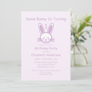 Some Bunny wordt één: Eerste verjaardag Kaart