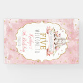 Some Bunny wordt vijf verjaardagen welkom Spandoek (Horizontaal)