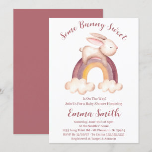 Some Bunny Zoete Waterverf Baby Shower Kaart