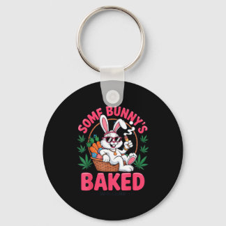 Some Bunnys Baked Easter 2025 Chill Funny Stoner T Sleutelhanger