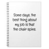 Some Days, the Best Thing at Work Notitieboek (Voorkant)