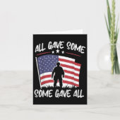 Some Gave All Herdeningsdag Mannen Veteranen Dag P Kaart (Voorkant)
