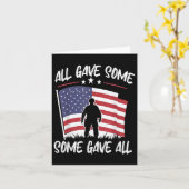 Some Gave All Herdeningsdag Mannen Veteranen Dag P Kaart (Gele Bloem)