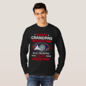 Some Grandpas Play Bingo Real Grandpas Play French T-shirt (Voorkant volledig)
