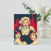 Some like it hot Pop Art Briefkaart (Staand voorkant)
