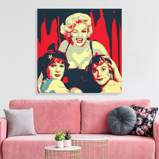 Some like it hot Pop Art Canvas Afdruk (Insitu (Woonkamer))