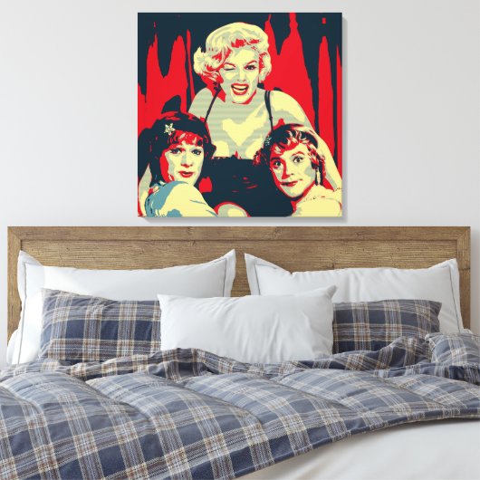 Some like it hot Pop Art Canvas Afdruk (Insitu (Slaapkamer))