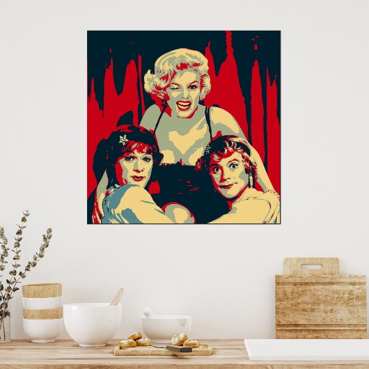 Some like it hot Pop Art Poster (Keuken)