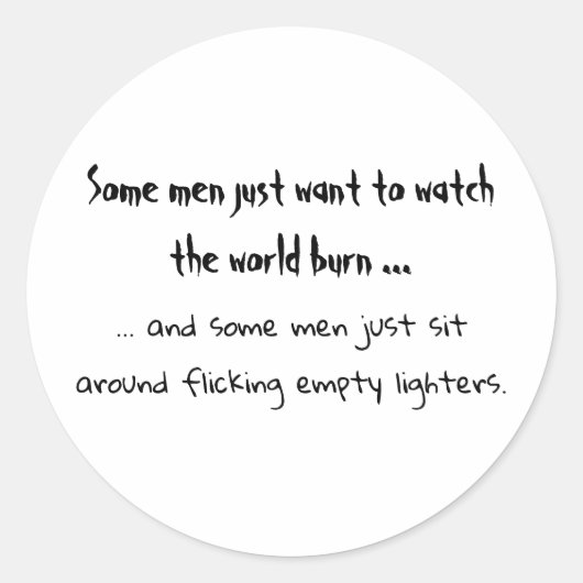 Some Men ronde sticker (Voorkant)
