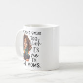 Some moms swear too much koffiemok (Voorkant links)