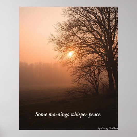 Some Mornings Whisper Peace – Winter Calm Art Prin Poster (Voorkant)