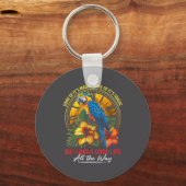 Some Of It's Magic Some Of It's Tragic Parrot Funn Sleutelhanger (Voorkant)