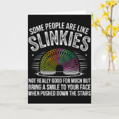 Some People Are Like Slinkies Funny Humor Retro Sa Kaart (Gele Bloem)
