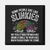 Some People Are Like Slinkies Funny Humor Retro Sa Magneet (Voorkant)