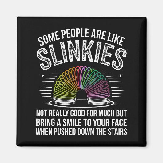 Some People Are Like Slinkies Funny Humor Retro Sa Magneet (Voorkant)