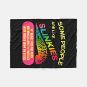 Some People Are Like Slinkies Funny Sarcastic Gift Fleece Deken (Voorkant (Horizontaal))