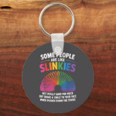 Some People Are Like Slinkies Toy Slinkies Sarcasm Sleutelhanger (Voorkant)