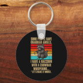 Some People Have Guardian Angels I Have A Raccoon Sleutelhanger (Voorkant)