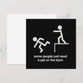 Some People Just Need a Pat on The Back Funny  Kaart (Voorkant / Achterkant)
