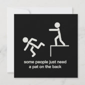 Some People Just Need a Pat on The Back Funny  Kaart (Voorkant)