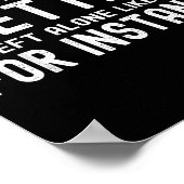 Some Things Are Better Left Alone Like Me For Inst Poster (Hoek)