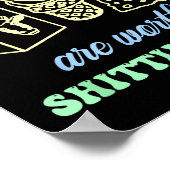 Some Things Are Worth Ting For Funny Apparel Poster (Hoek)