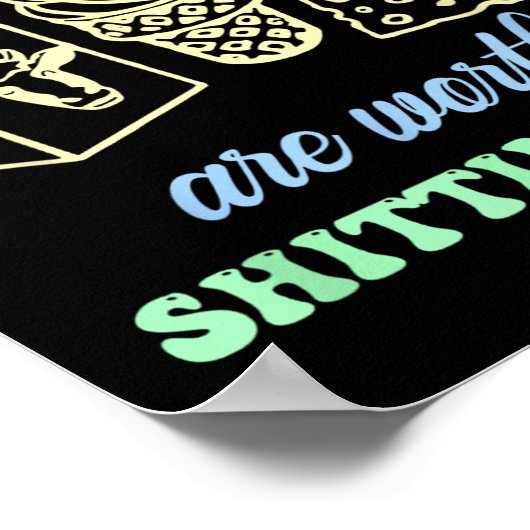 Some Things Are Worth Ting For Funny Apparel  Poster (Hoek)