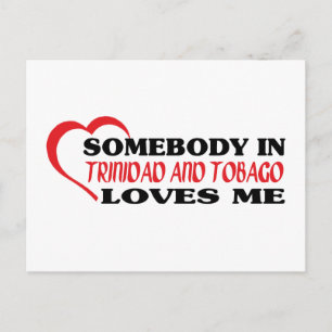 Somebody in Trinidad en Tobago houdt van me Briefkaart