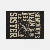 Somebody's Mean Sister Funny Sister Quote Humor Ap Fleece Deken (Voorkant (Horizontaal))