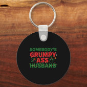 Somebody's Mpy Husband Christmas Shirt _ Funny Xma Sleutelhanger (Voorkant)