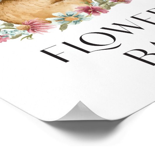 Somebunny Baby shower Flower Bar Poster (Hoek)