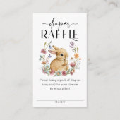 Somebunny Baby shower Luier Raffle Kaarten (Voorkant)