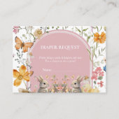 Somebunny Baby shower luier verloting aanvraag Informatiekaartje (Voorkant)