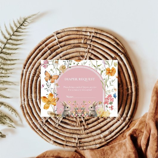 Somebunny Baby shower luier verloting aanvraag Informatiekaartje