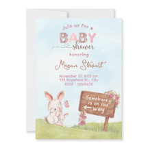 SomeBunny baby shower uitnodiging