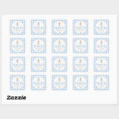 Somebunny Baby Shower Vierkante Sticker (Vel)