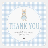 Somebunny Baby Shower Vierkante Sticker (Voorkant)