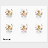 Somebunny Baby Shower Wilde Bloem Stickers (Vel)