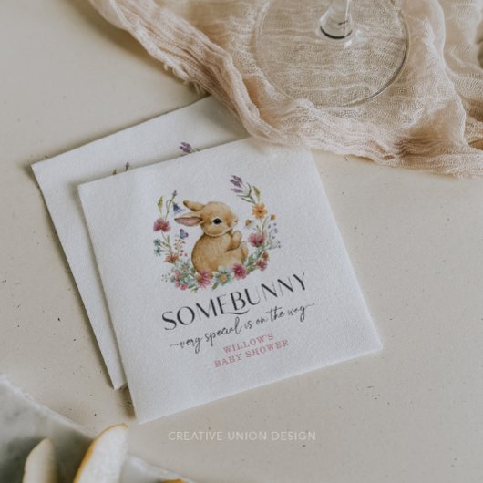 Somebunny Baby Shower Wildflower Servetten