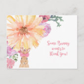 Somebunny Bedankt Briefkaart - Verjaardag of Pasen (Voorkant)