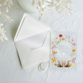 SomeBunny Easter Wildflower Baby shower Acryl Uitnodigingen