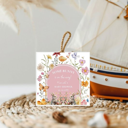 SomeBunny Easter Wildflower Baby shower Bedankjes Labels