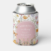 SomeBunny Easter Wildflower Baby shower Blikjeskoeler (Blikje Achterkant)