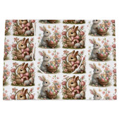 SomeBunny Easter Wildflower Baby shower Groot Cadeauzakje (Voorkant)