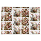 SomeBunny Easter Wildflower Baby shower Groot Cadeauzakje (Achterkant)