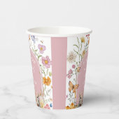 SomeBunny Easter Wildflower Baby shower Papieren Bekers (Links)