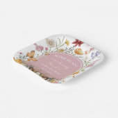 SomeBunny Easter Wildflower Baby shower Papieren Bordje (Gebogen)